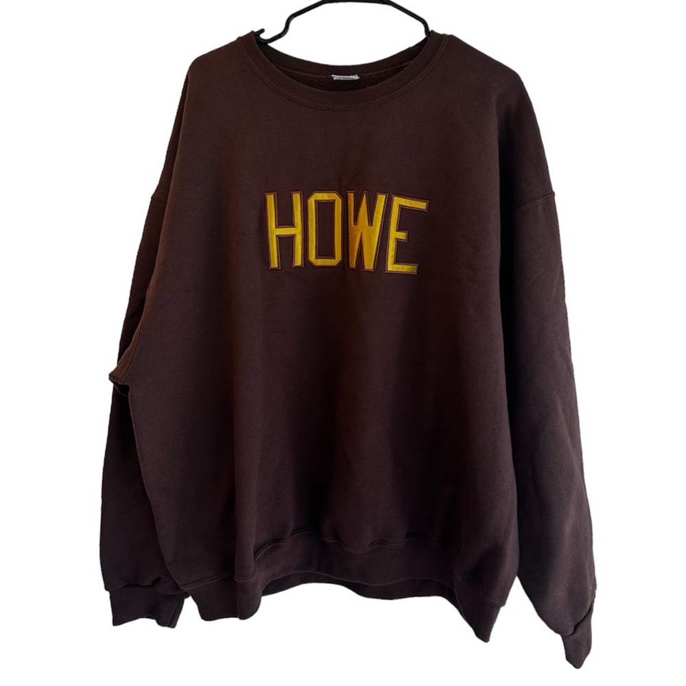 Jerzees Howe Sweatshirt Brown Plus Size
